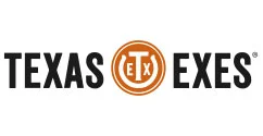 Texas Exes logo with the word "TEXAS EXES" and an orange circular emblem containing the letters "EX" between the words.